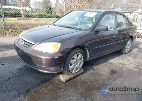 2001 Honda Civic Ex z USA, uszkodzony, nr VIN 2HGES26791H591511